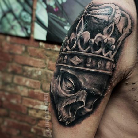 Tattoos - skull crown - 117401