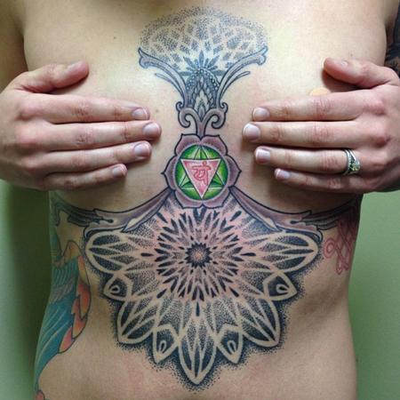 Tattoos - Female stomach tattoo  - 99214
