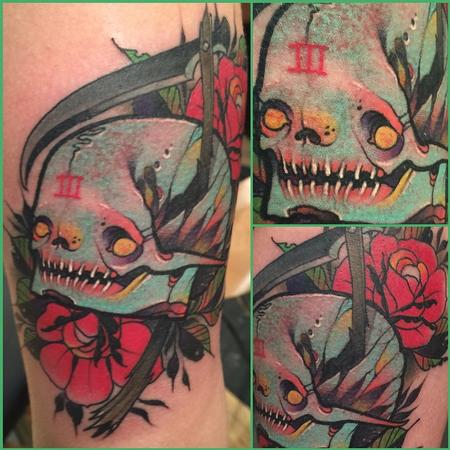 Tattoos - death skull - 101961