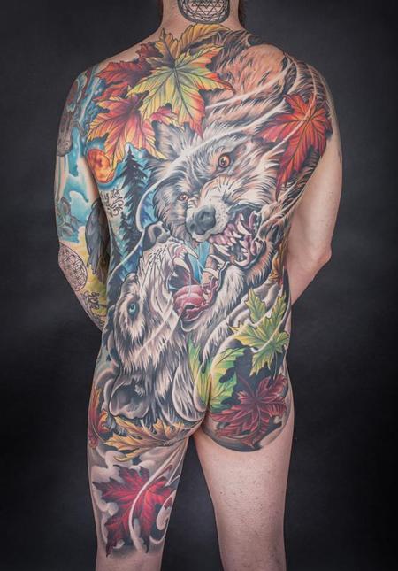 Tattoos - Tale of Two Wolves - 133370