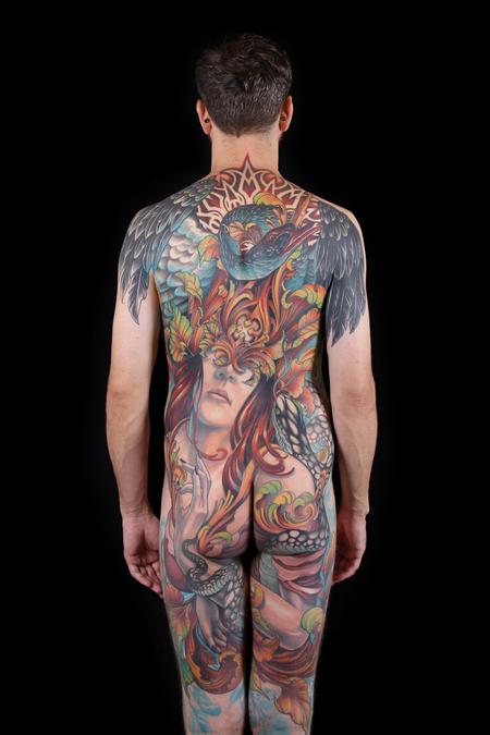 Tattoos - Masquerade Mask Back Piece - 133369