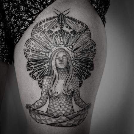 Tattoos - blackwork dotwork - 129926