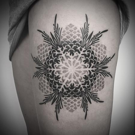 Tattoos - blackwork dotwork  - 129932