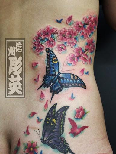 Tattoos - Color Butterfly Tattoo - 60543