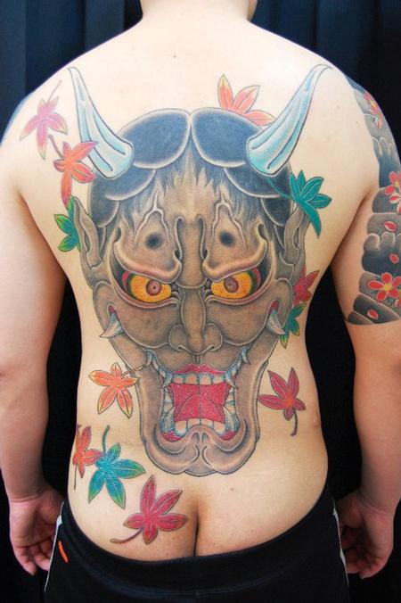 Tattoos - Japanese Tebori Tattoo Backpiece - 62335