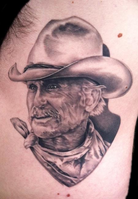 Robert Duval in Lonesome Dove by Justin Mariani : Tattoos