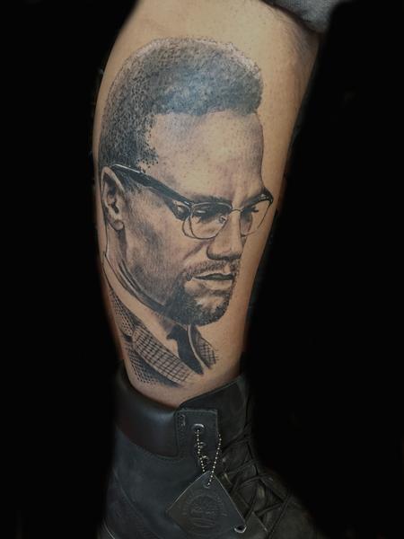Tattoos - Malcolm X portrait - 113895
