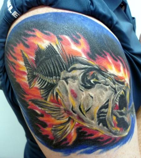 Tattoos - Flamin Fish - 61375