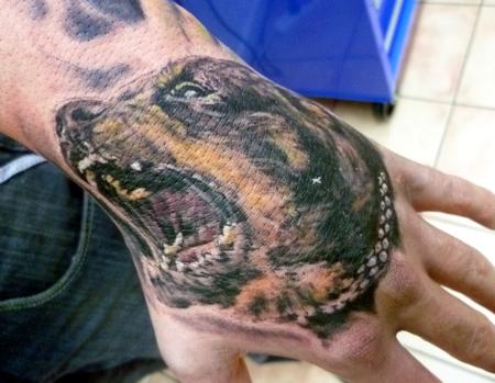 Tattoos - Angry Rottweiler - 61377