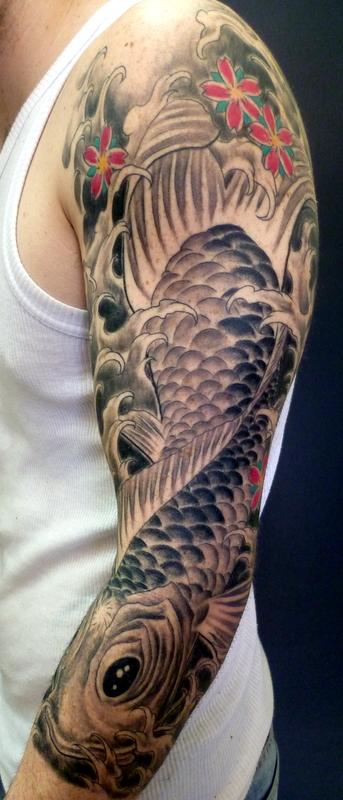 Tattoos - Japanese Koi - 61378