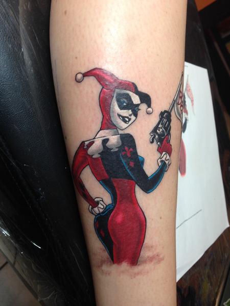Tattoos - Harley Quinn Color Tattoo - 117551