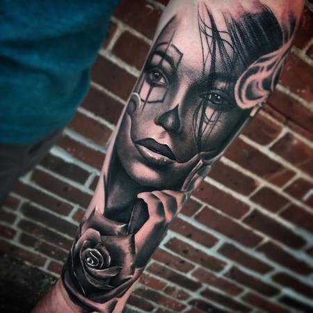 Tattoos - Chicano clown tattoo - 129357