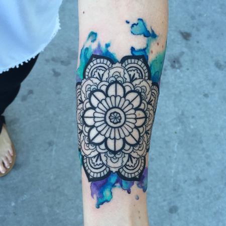 Tattoos - Watercolor mandala  - 134178