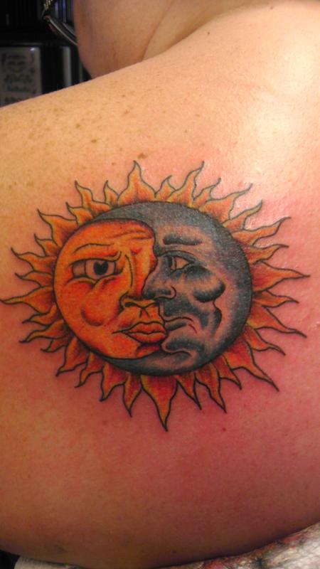 Tattoos - sun and moon - 85674