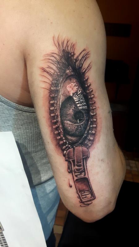 Tattoos - zipper eye - 119132