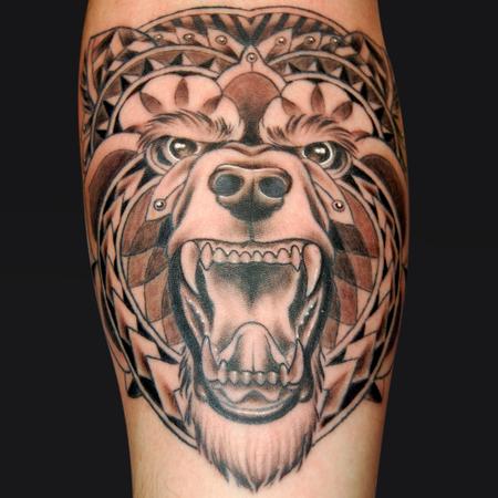 Tattoos - Tribal Bear - 98987