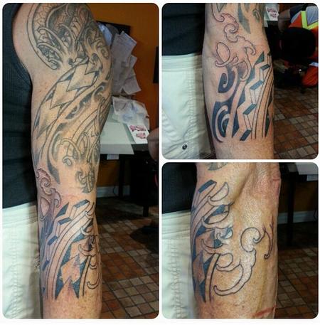 Tattoos - Tribal Sleeve in progress - 104757