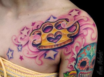 Tattoos - Brass Knuckles Tattoo - 35513