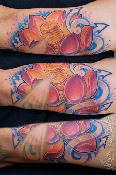 Tattoos - Spray can lotus tattoo - 53922