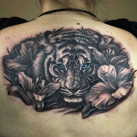 Tattoos - Tiger and Lillies  - 129289
