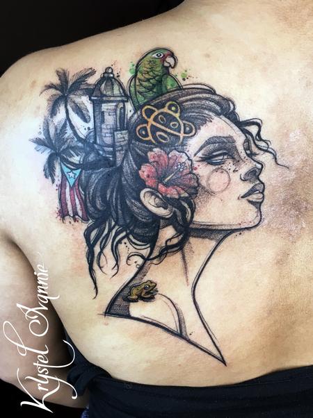 Tattoos - Puerto Rico on her mind - 140366