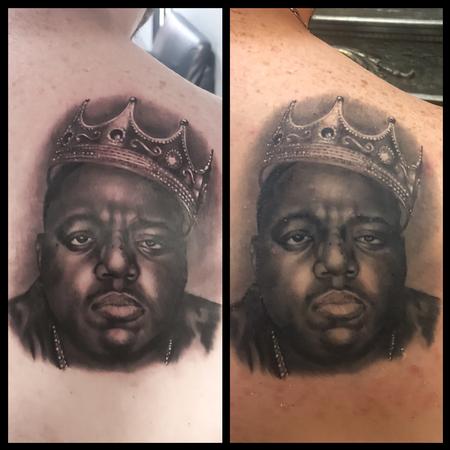 Lefty Colbert - Biggie Smalls Portrait Tattoo