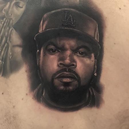 Lefty Colbert - Ice Cube Portrait Tattoo