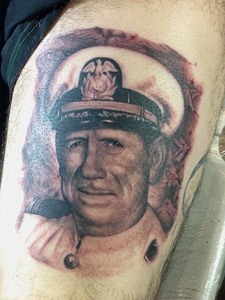 Lefty Colbert - Portrait Tattoo