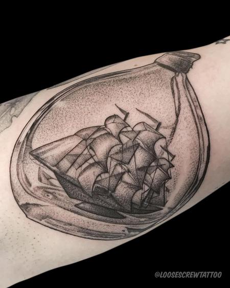 Tattoos - Ship in a Bottle - 142351