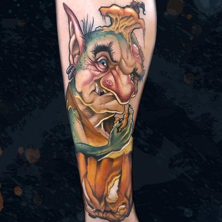 Tattoos - Pumpkin Goblin Sleeve - 142337