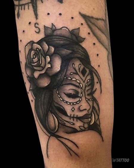 Tattoos - Sugar Skull Gal - 142334