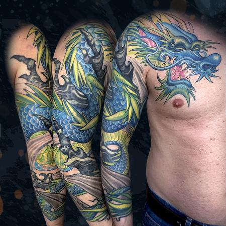 Tattoos - Blue Dragon - 142534