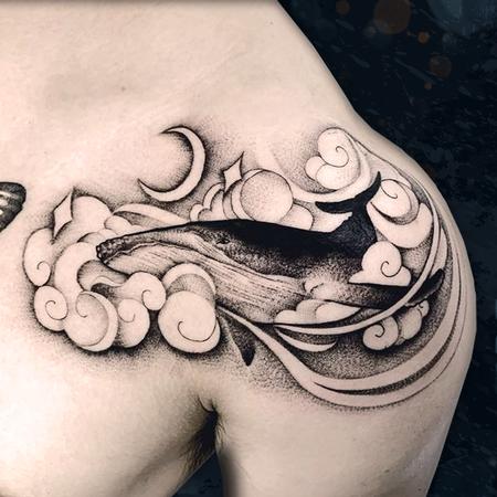 Tattoos - Whale in the Clouds - 142582