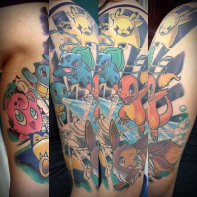 Tattoos - Pokemon Splash Scene - 132309