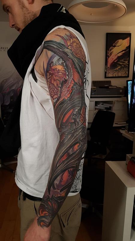 Tattoos - Abstract Arm Sleeve Tattoo - 140164