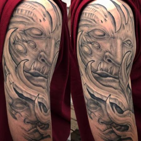 Tattoos - Biomech Demon Sleeve - 132021