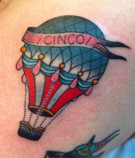 Tattoos - Cinco Balloon Tattoo - 60844