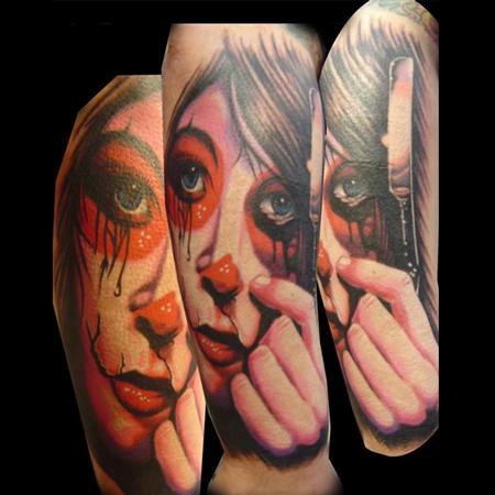 Tattoos - razor clown - 85890