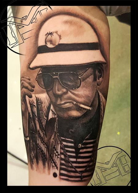 Tattoos - hunter s tompson portrait - 115476