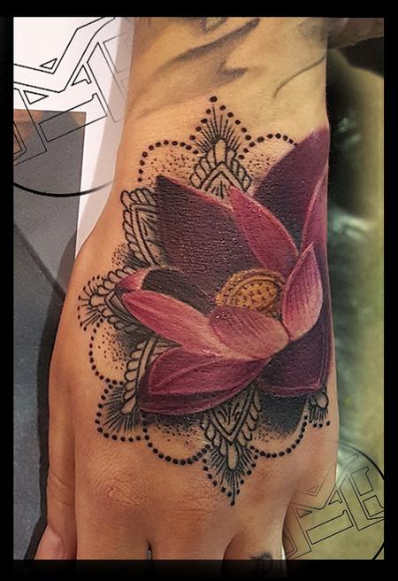 Tattoos - lotus and blackwork - 115478