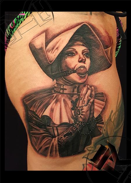 Tattoos - nun with gag ball  - 115628