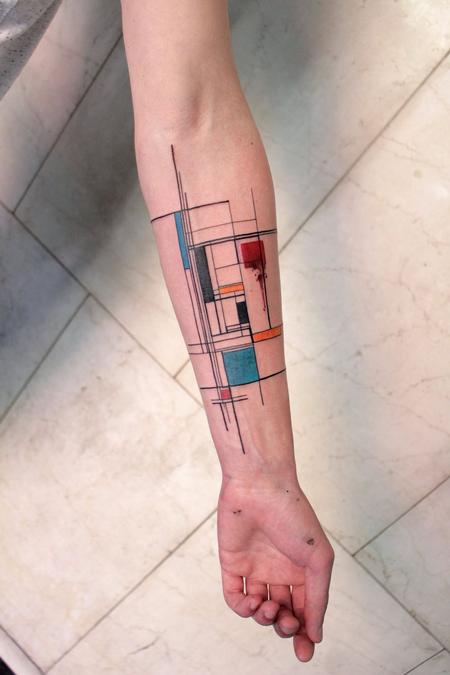 Tattoos - Le corbusier. (tribute to the modulor) - 117749