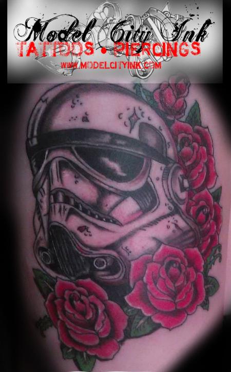 Tattoos - Stormtrooper with Roses - 131594