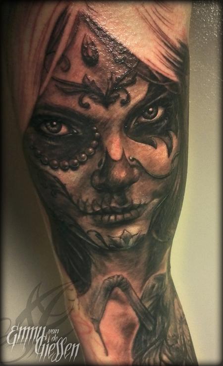 Tattoos - Dia De Los Muertos Chica - 62513