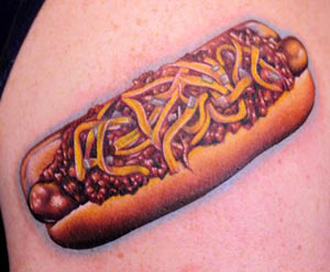 Tattoos - Chili dog tattoo - 26759