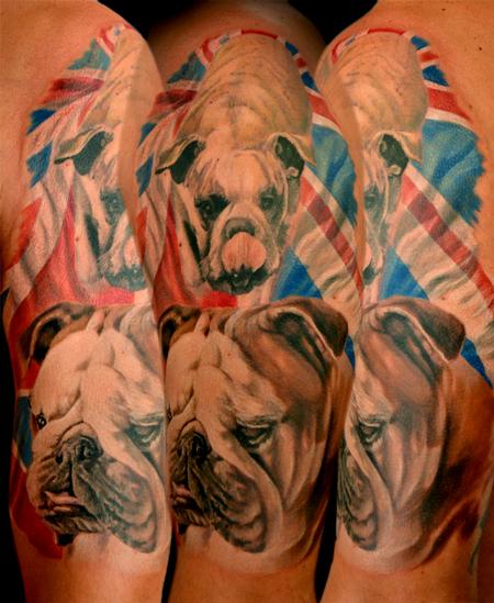 Tattoos - English Bulldog - 93218