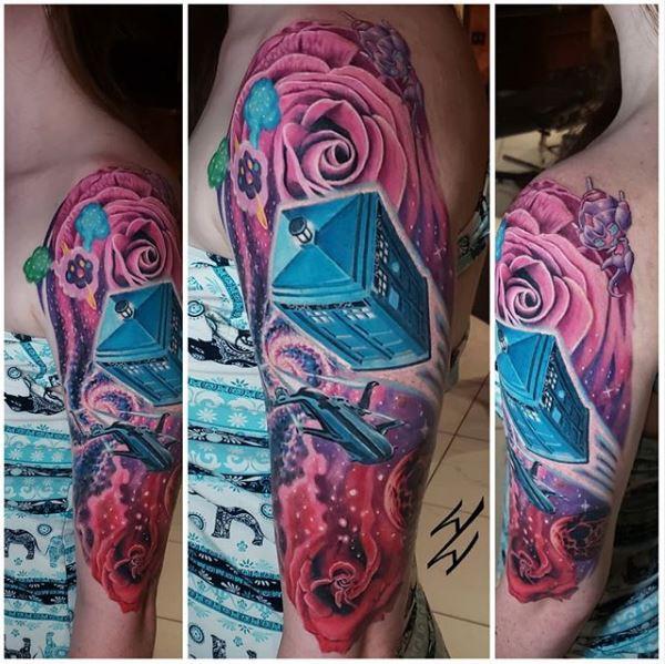 Painted Temple Tattoos Walt Watts Walt Watts Dr Who