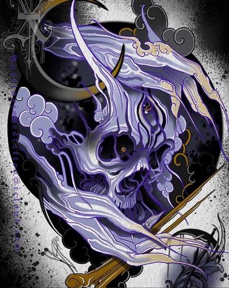 Austin Jones - Purple Skull