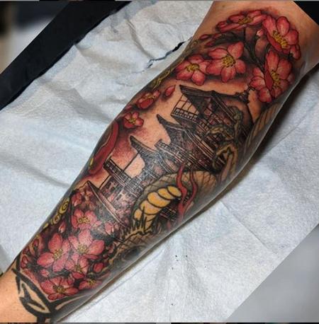 Tattoos - Bonnie Seeley Japanese Cherry Blossoms - 144408