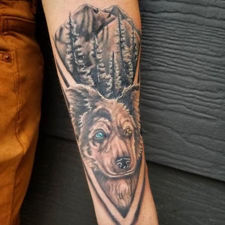 Tattoos - Cody Cook Dog Memorial - 140165